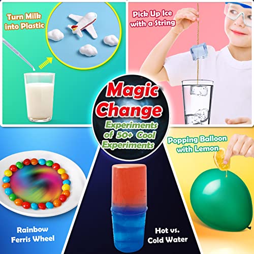 UNGLINGA 50+ Science Lab Experiments Kit for Kids, STEM Activities - style: science kits with 50+ experiments