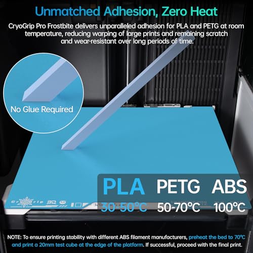 BIQU Cryogrip Pro Frostbite Build Plate for Bambu-Lab H2D/H2S 3D Printers - color: Frostbite, size: H2D/H2S