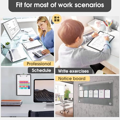 Plastic Clipboards, Grey 8.5x11 Clip Board - color: Grey