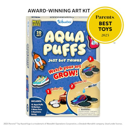Skillmatics Aqua Puffs Just Boy Things, Art & Craft Kits, Paint by Number - color: Just Boy Things