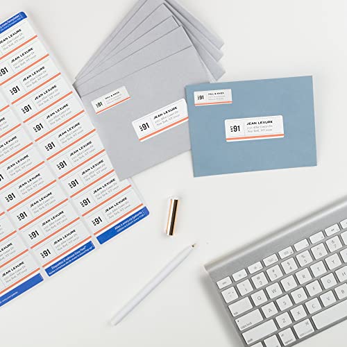 Avery Easy Peel Printable Address Labels with Sure Feed, 1" x 2-5/8" Customizable Stickers, White, 3,000 Blank Mailing Labels, Great for Mailing, Shipping, and More (5160) - size: 1" x 2-5/8" (Pack of 1), style: 3,000 labels
