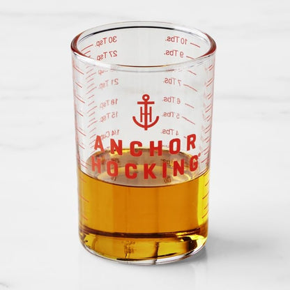 Anchor Hocking Graduated Measuring Glass, Set of 2, Clear
