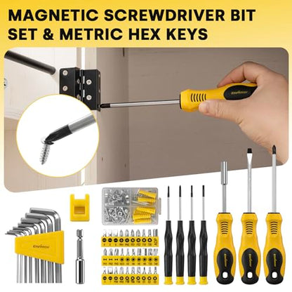 Enventor Tool Set with Molded Storage Case, 231 Pieces - size: Large tool set-231PCS