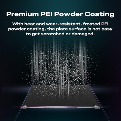 Creality K2 Plus PEI Frosted Build Plate, Excellent Heat Resistance High Strength & Wear, Resistance Easy Model Removal - style: K2 Plus PEI Frosted