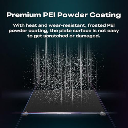 Creality K2 Plus PEI Frosted Build Plate, Excellent Heat Resistance High Strength & Wear, Resistance Easy Model Removal - style: K2 Plus PEI Frosted