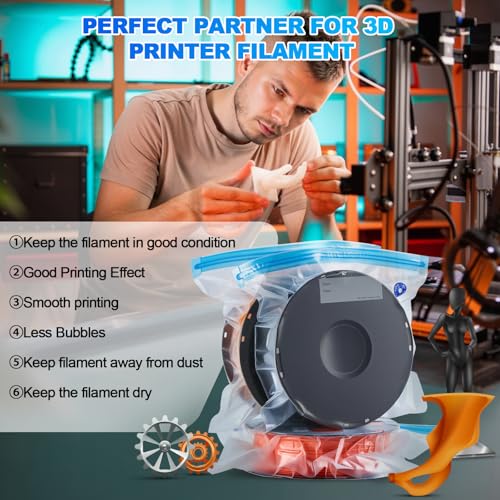 AGPTEK 3D Printer Filament Storage Bags with Air Pump11.8×13.4 "(20 Pack) - size: 20Pack