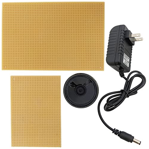 Basic Prototyping Parts Kit - Includes Resistors, Capacitors, Trimpots, Potentiometers, IC Sockets, Perf Boards, ICS, Transistors, LEDs, Switches, and More - EX ELECTRONIX EXPRESS