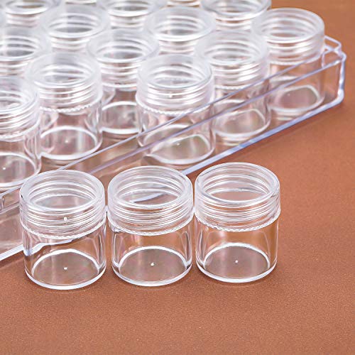 Blulu 30 Bead Container Lidded Small Box, 1.15 x 1 Inch - size: 1.15 x 1 Inch