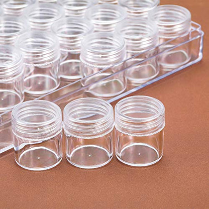 Blulu 30 Bead Container Lidded Small Box, 1.15 x 1 Inch - size: 1.15 x 1 Inch