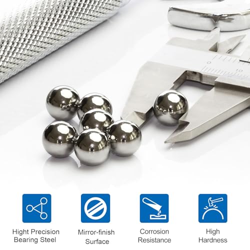 uxcell 200Pcs 7/32" Bearing Balls,316L Stainless Steel G200 Precision Balls - size: 7/32"