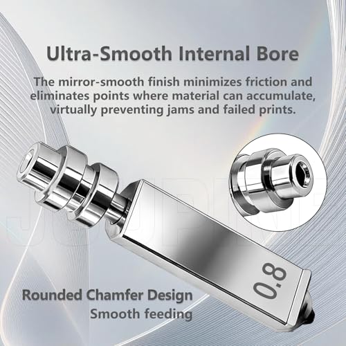 4PK 0.2+0.4+0.6+0.8MM for Anycubic Kobra X/Kobra 4 Nozzle 0.4mm Nozzles Leak-Proof All-Metal Integrated Design Plug-and-Play Resist 300°C KX Hotend Nozzle for Anycubic 3D Printer Accessories - color: 0.2+0.4+0.6+0.8MM Nozzle Kit