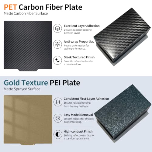 Qidi Plus 4 Build Plate Spring Steel PEI Sheet 310x310mm with Magnetic Base - size: 310x310mm