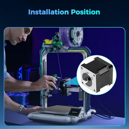 Creality Official Ender 3 V4 Extruder Motor, 35-33 E-Axis High-Torque Extruder Stepper Motor with 12-Teeth Gear Extrusion for Ender 3 V4 3D Printer - style: Extruder Motor