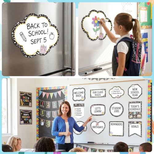 Magnetic Objectives Board for Classroom Learning Dry Erase Labels - color: Notebook