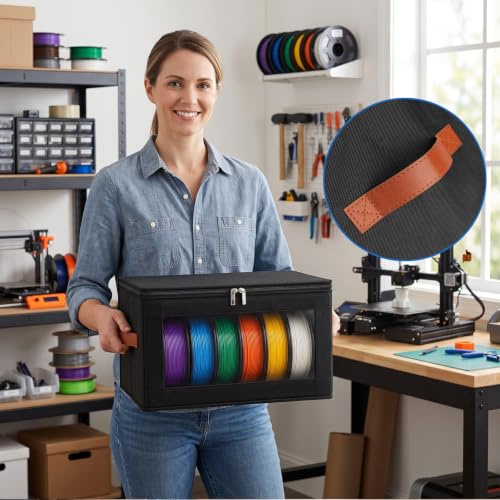3D Printer Filament Storage Box - 4pcs Reusable Filament Container