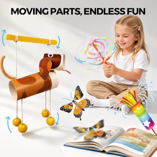 Jar Melo Crafts for Kids Ages 4-8, 21-Project Arts and Crafts Kit