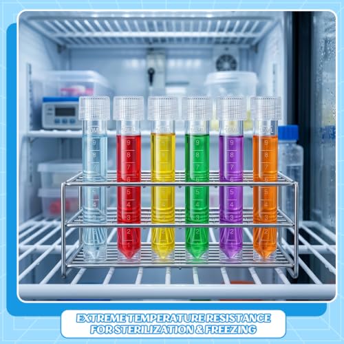 Twdrer 50 Pcs 10ml Plastic Graduated Vials - size: 10ml