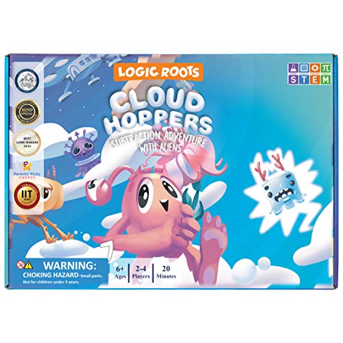 Cloud Hoppers Addition and Subtraction Game - Fun Math Board Game for 6-8 Year Olds, Easy to Play Educational Game for Kids at Home, Perfect STEM Toy Gift for Girls & Boys, Grade 1 & Up - style: Cloud Hoppers