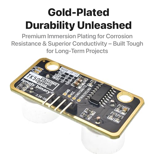Lonely Binary 5-Pack HC-SR04 Ultrasonic Sensor I2C UART for C++ & ESP32