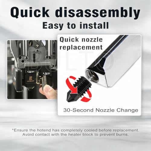 2 Pack 0.4mm for Bambu Lab P2S X2D H2D H2S H2C A1 A1 Mini A2L Nozzle - size: 2PK 0.4mm