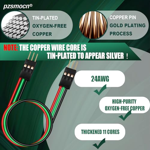 15 Sets / 75 Pcs for Dupont 2.54mm 3-Pin Male-Male Connector Kit - size: 3-Pin, style: Male to Male