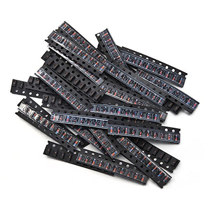 Chanzon 34 Values 340pcs 0.5W SMD Zener Diode Assorted Kit (2V-47V)
