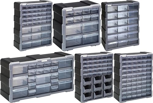 Quantum Storage Systems PDC-18BK 18 Drawers Cabinet Part Organizer 19" H x 15" W x 7" D - style: 18 Drawers