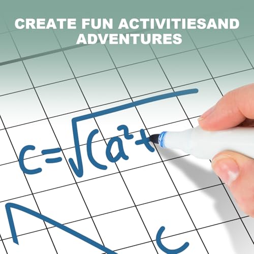 Magnetic Grid Dry Erase Whiteboard - 26"x26" XY Coordinate Math Board with Durable Gridlines for Algebra, Geometry, Classroom & Office Use | Perfect for Graphing, Planning, & Teaching - style: Grid