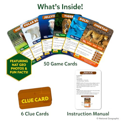 Skillmatics Guess in 10 Game – National Geographic Animals, Gift for Kids - style: 1. National Geographic