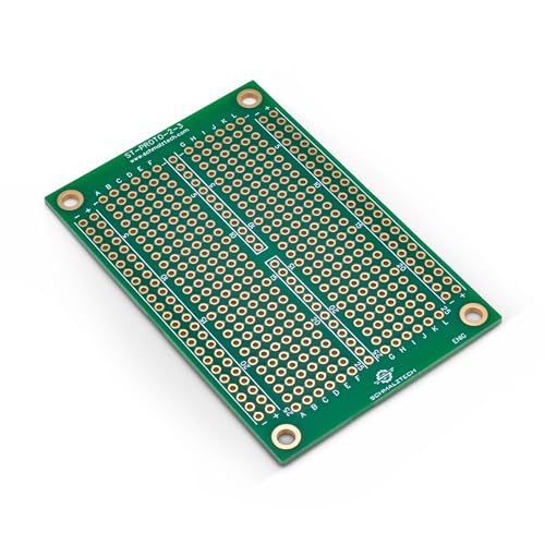 Double Sided ENIG Protoboard, Solderable Breadboard, Electronic Circuit Board for DIY Prototype Circuit, FR4, Plated Through Hole Solder Prototype Board, ST-PROTO-2-3 (2" x 3") - style: 2" x 3"