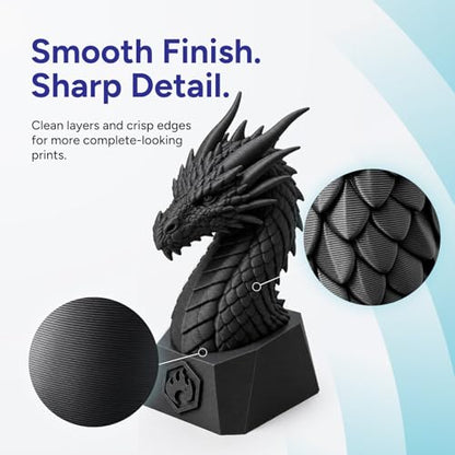 OVERTURE 10KG Bundle High Speed PLA+ 3D Printer Filament 1.75mm - color: Black*5+white *5, size: 10KG