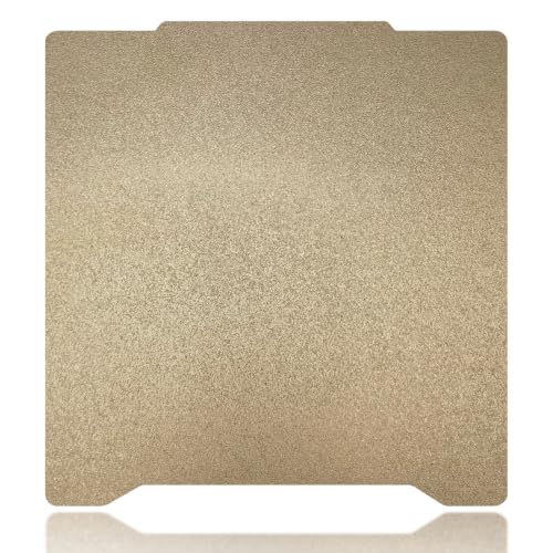 190x190mm Gold PEI Build Plate for Prusa Mini, Double Sided Textured PEI Flexible Spring Steel Platform Heated Printing Bed for Prusa Mini 3D Printer - size: 190x190mm