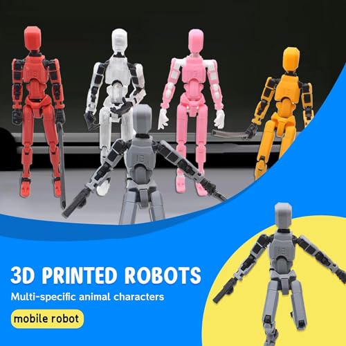 MerryXD T13 3D Action Figure,Assembly Completed Dummy Nova Titan Lucky 13 Action Figure 3D Printed Multi-Jointed Movable Toy Golden - color: Golden