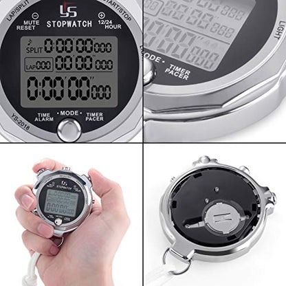 LAOPAO Melt Stopwatch, Clock Daily Rainproof Digital Timer for Sports Match,Competition,Coach,Referee,Training,Timing - color: Ys-2018