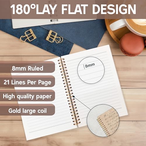 KAOWT Wedding Spiral Notebook, Wedding Bridal Shower Engagement Journal Notebook, Just Married Notebooks, Engagement Bride Office Supplies Gifts for Women, 5.5x8.3 Inch - color: mr