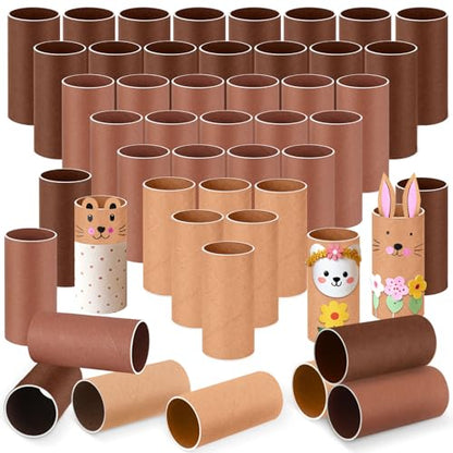 Henoyso 100 Pack Toilet Paper Rolls, 1.57 x 3.74 Inch, Coffee Series - color: Coffee Series, size: 1.57 x 3.74 Inch