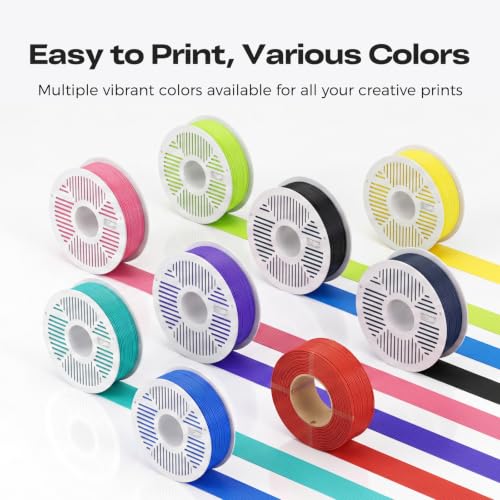Creality Hyper PLA Reusable-Spool Filament, Light Blue-Green, 1KG - color: Light Blue Green, size: With Spool