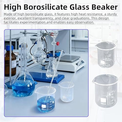 6 Pcs Graduated Glass Pipette Droppers for Essential Oil Liquid Transfer