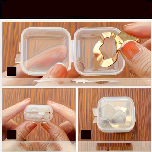20PCS,Mini Transparent Plastic Jewelry Storage Boxes with Lids, Clear Square Containers for Earrings, Pills, Beads, Cosmetics And Craft Supplies | Durable Stackable Small Item Organizers,20PCS - color: 20PCS