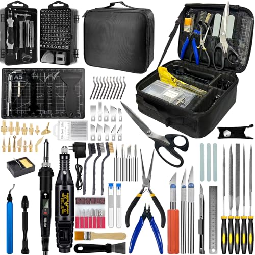 233Pcs 3D Printer Tool Kit with 3D Printer Accessories Bring Tool Box Includes Adjustable Temperature Soldering Welding Iron Kit for Disassembly Cleaning and Precision Machining 3D Printer Tools - size: 2XL