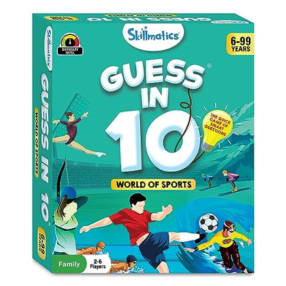Skillmatics Guess in 10 Trivia Card Game – Sports, Gift for Boys & Girls - style: 7. Sports