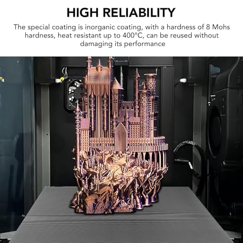 3D Printer Glass Build Plate, 377x370x4mm Printing Machine Bed Glass for Ender 5 Plus, 400℃ High Temperature, 3D Printer Accessories and Parts