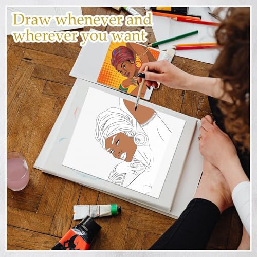 Ctosree 12 Pcs Pre Drawn Canvas for Painting,Women,8 x 10 Inch - size: 8 x 10 Inches, style: Women