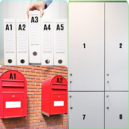 Letter Stickers,Mailbox Numbers,1 Inch Waterproof Vinyl Alphabet - color: Black, size: 1 Inch