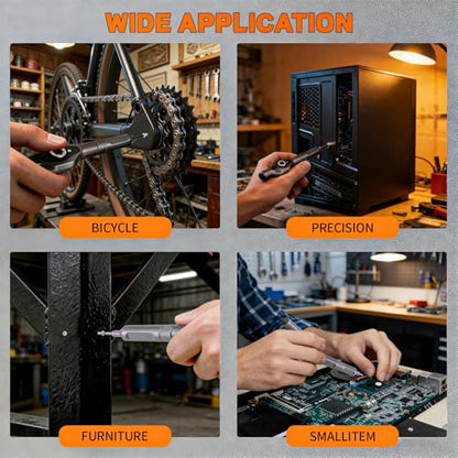 2026 New 24 in 1 Magnetic Ratchet Screwdriver Set, DIY Screwdriver Set with Detachable Handle, Portable Compact Repair Tool Kit for Furniture Laptop Electronicsv Bicycle - size: 24 in 1 Screwdriver Set
