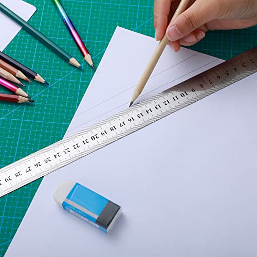 Lothee 12 Pieces Metal Yard Stick Stainless Steel 40 Inch Ruler