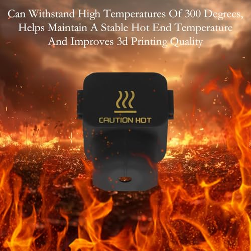 10Pcs Silicone Sock for Bambu Lab A1/A1 Mini, Hotend Heater Block Silicone Cover Nozzle 3D Printer Print Head Boot High Temperature Enclosure Black Accessories Parts Protecting Extruder Sleeve