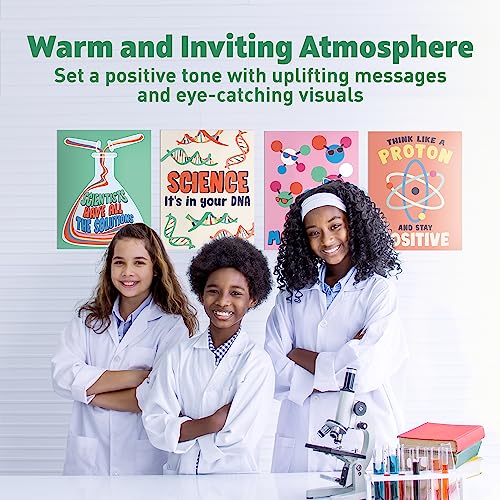 S&O Large Science Posters for Classroom Elementary School, Educational Setup for study area, Science themed billboards for High Schools Decor, Scientific Inspirational banners for Teaching Area- 10PC