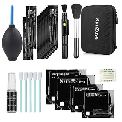 Professional DSLR Camera Cleaning Kit with APS-C Cleaning Swabs, Microfiber Cloths, Camera Cleaning Pen, for Camera Lens, Optical Lens and Digital SLR Cameras. - color: pink