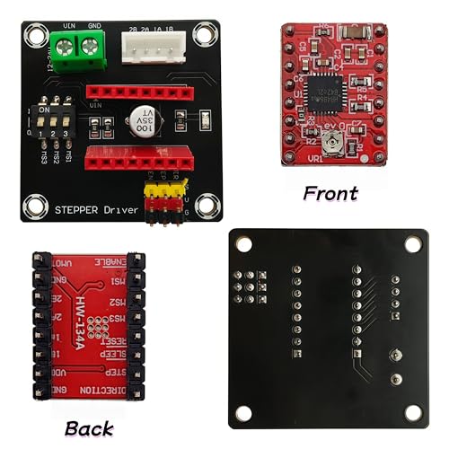 2 Sets for DRV8825/A4988 42 Stepper Motor Driver Expansion Board with A4988 Stepper Motor Driver Module for 3D Printer Accessories
